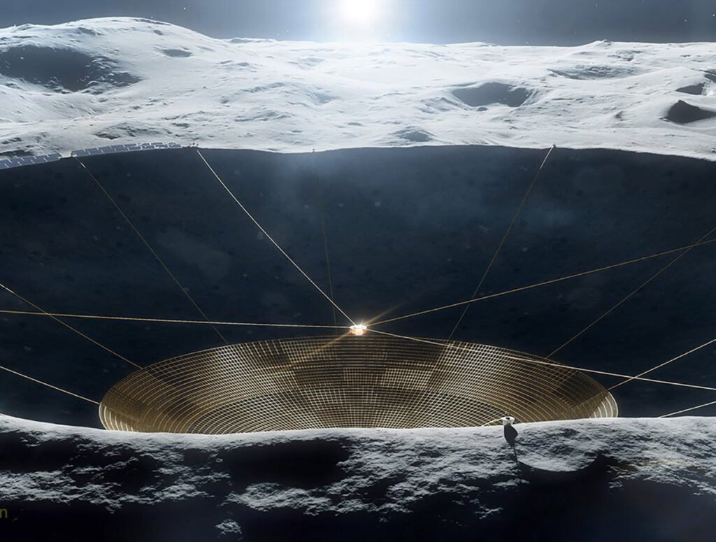 Lunar Crater Radio Telescope (LCRT) Concept
