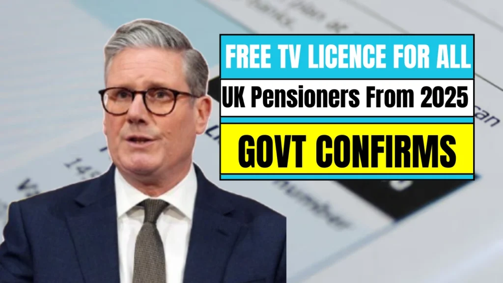 free TV licence for UK pensioners