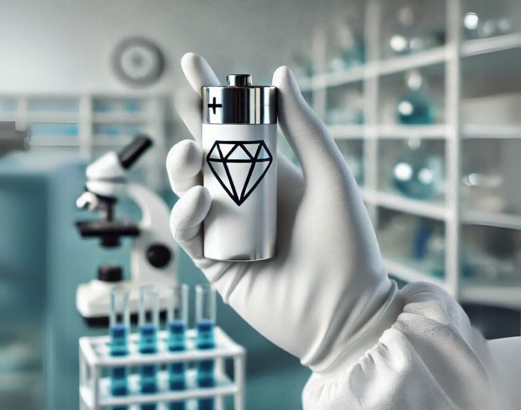 Weak Radio Luminescence from Synthetic Diamond